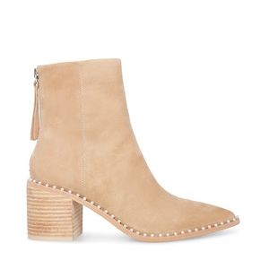 Steve Madden Aquarius Tan Suede Booties